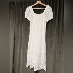 Freshman1996 Size:Medium White knit dress. Brand new never worn.